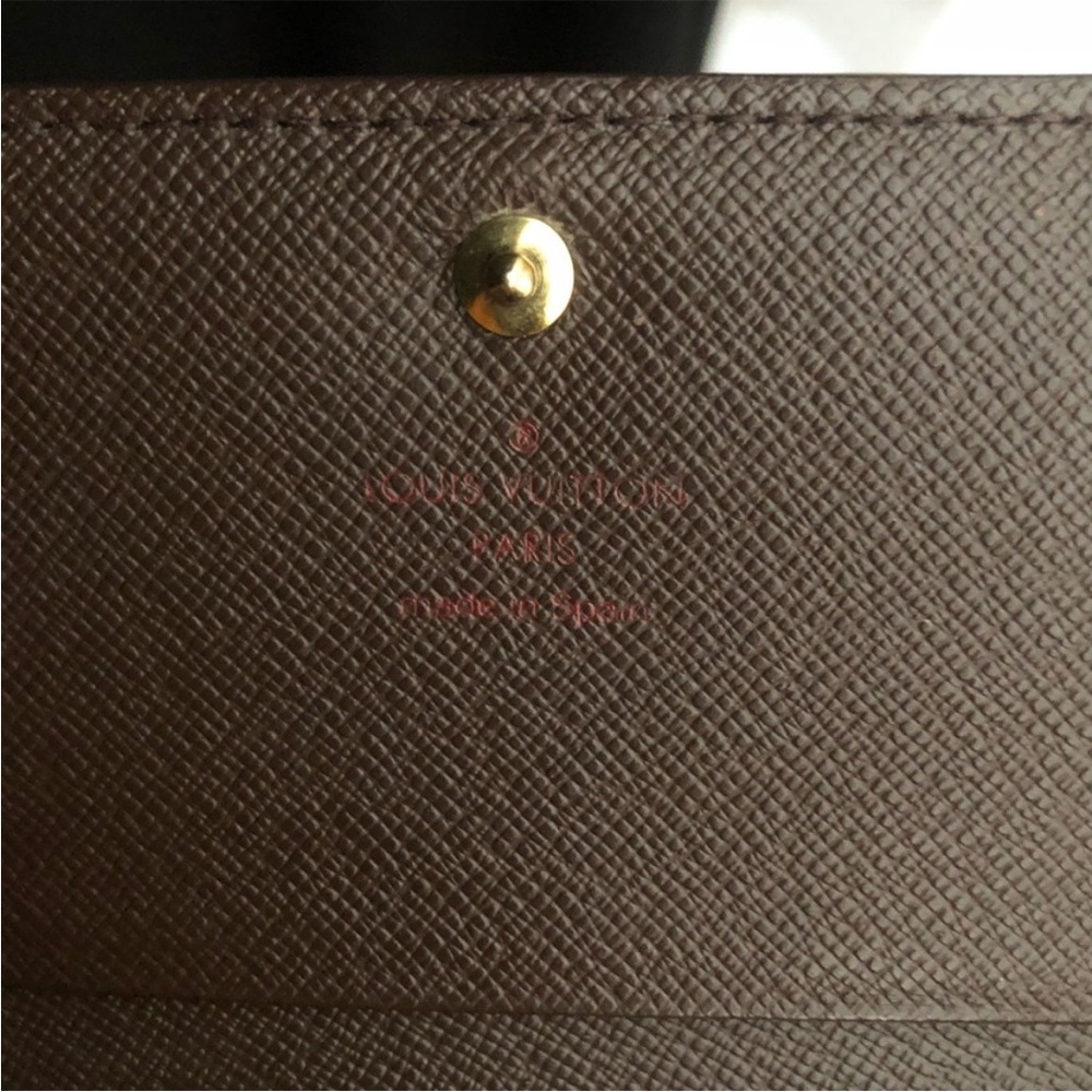 Louis Vuitton Damier Ebene Portefeuille Tresor N61736 Wallet, PRISTINE VTG 2003 - Picture 6 of 15